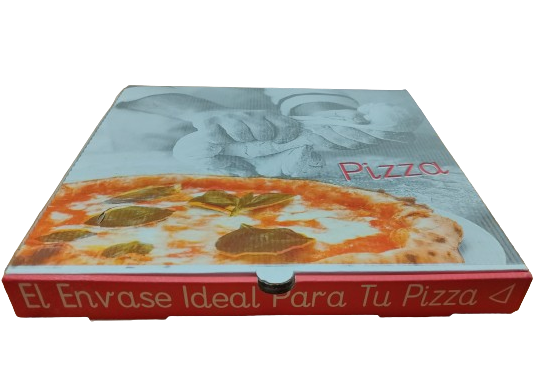 100pz Scatole Pizza Avana in Cartoncino