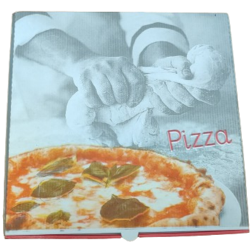 100pz Scatole Pizza Avana in Cartoncino