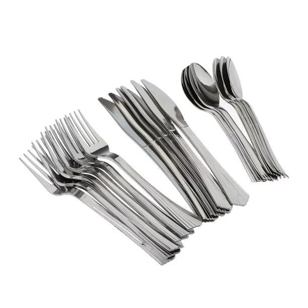Cubiertos Cromato Desechables 190mm 25pz