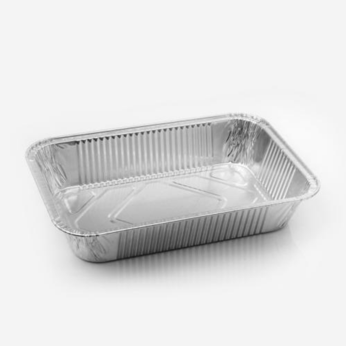 Contenedores de aluminio borde G + Tapa Transparente 100pz
