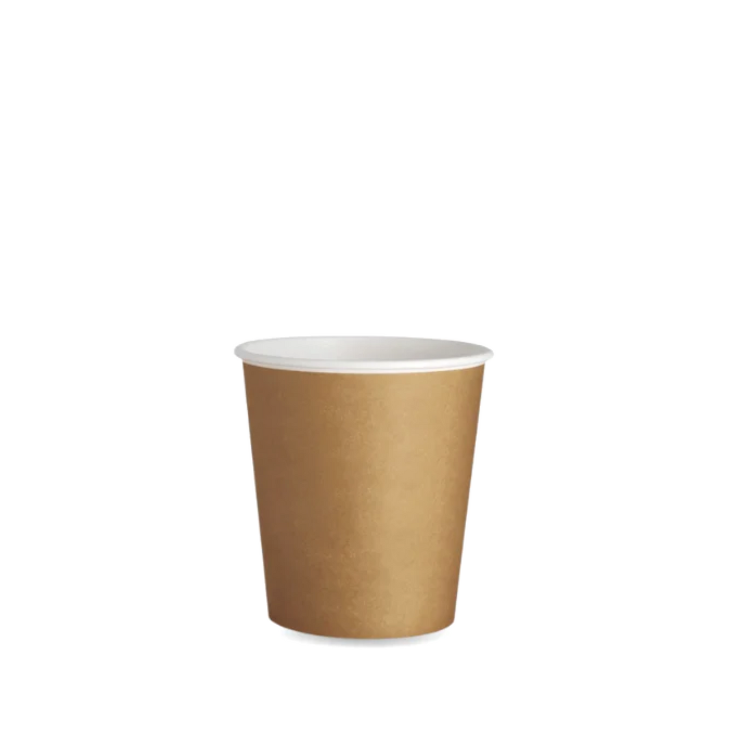 Vasos de cartón kraft para bebidas frías y calientes.