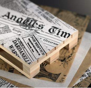Papel antigrasa efecto periodico 500pz