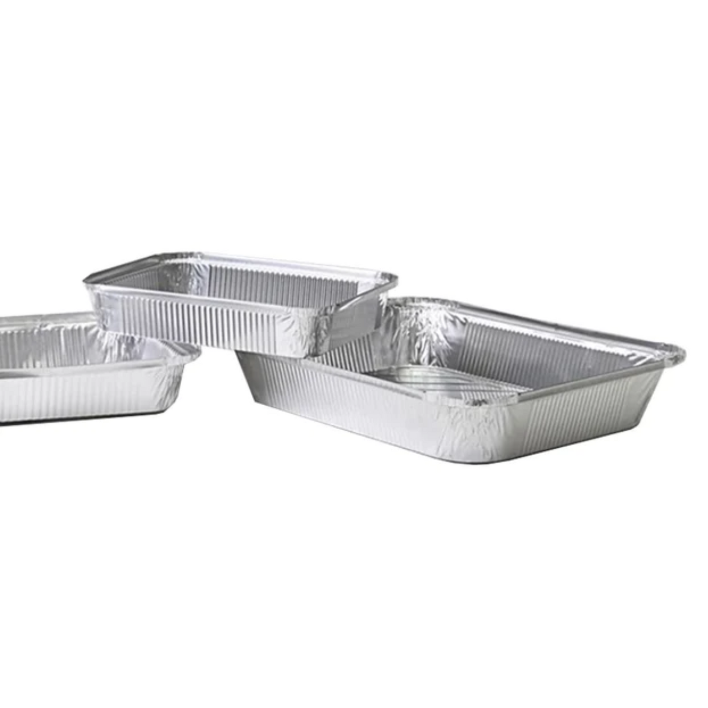 Contenedores de Aluminio borde tipo L + Tapa 100pz