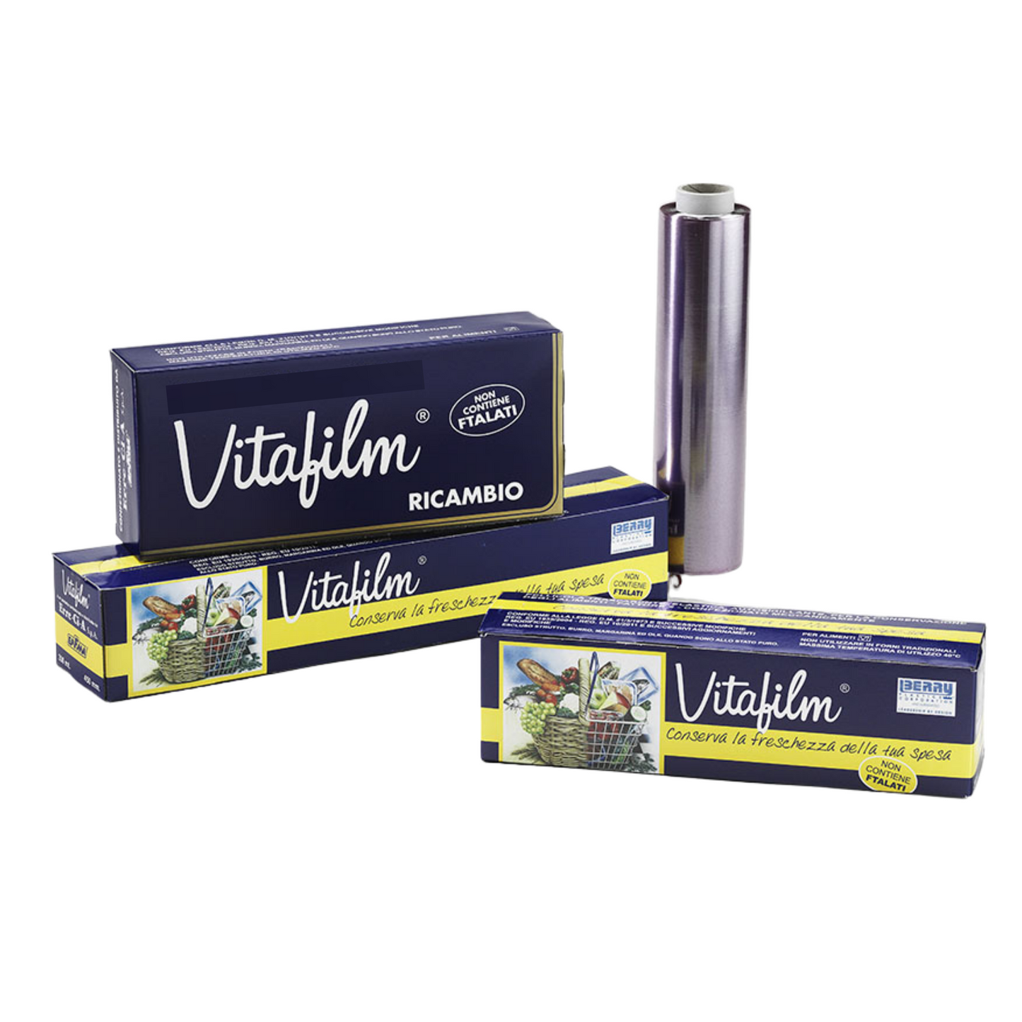Papel film de PVC violeta transparente Vitafilm 300m