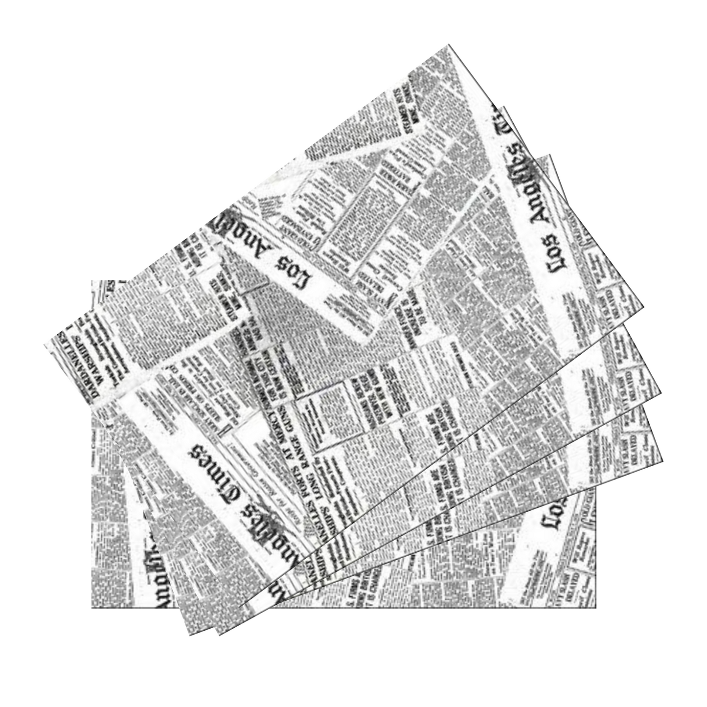 Papel antigrasa efecto periodico 500pz