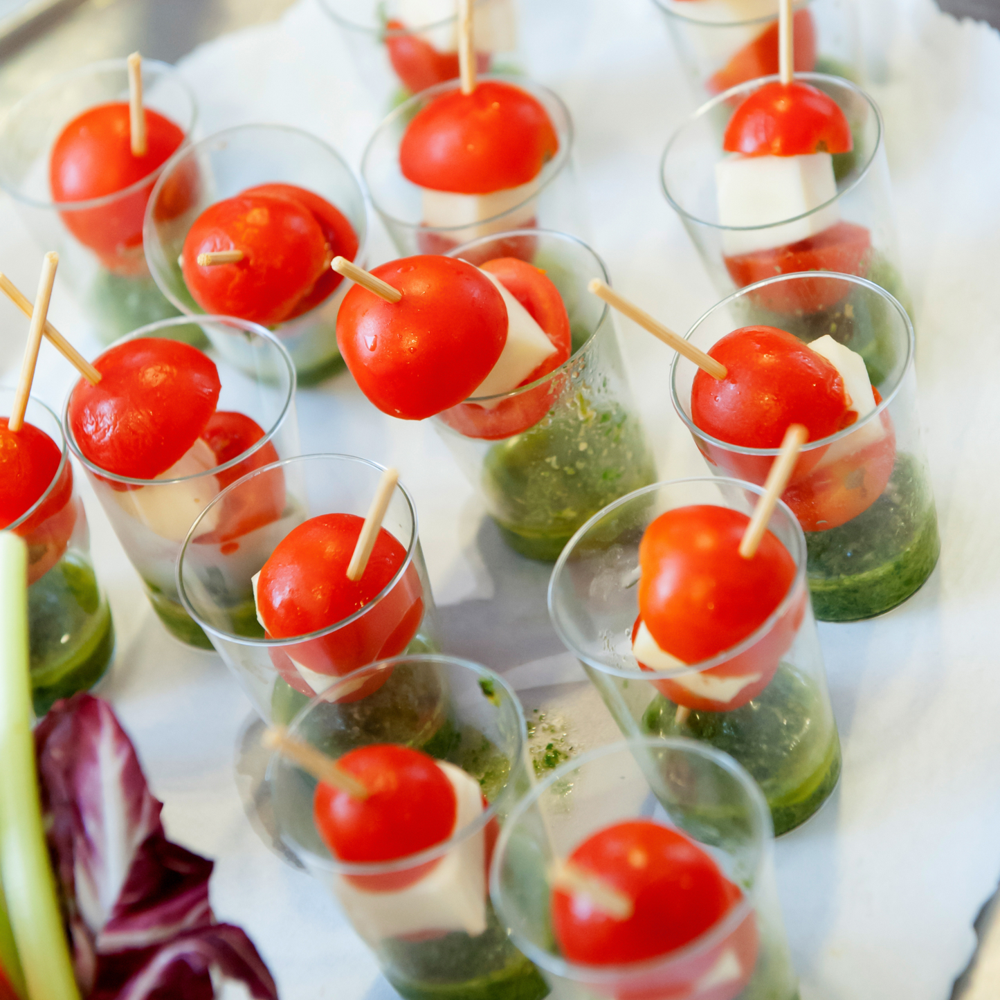 Porciones individuales de canapés 100% reciclables
