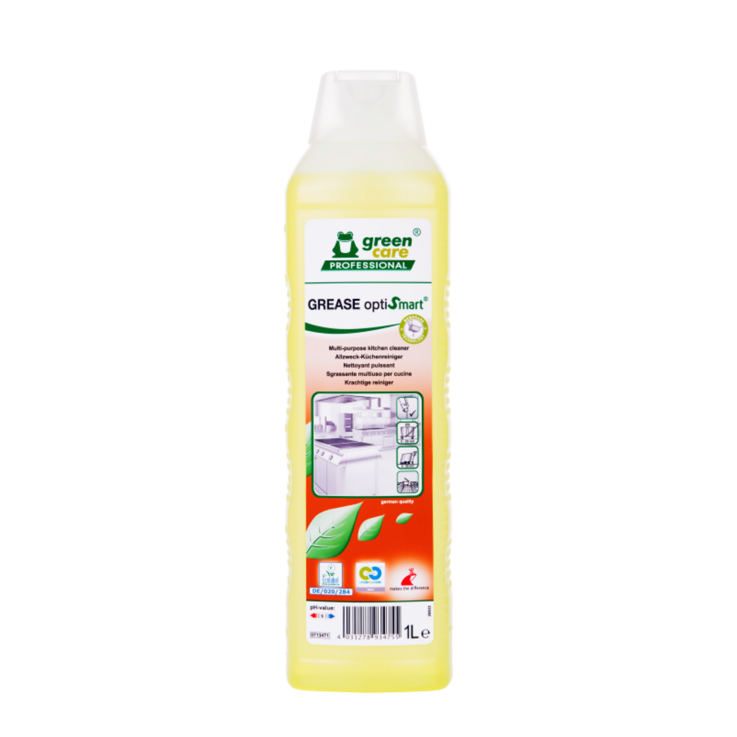 Grease Opti detergente concentrado para cocinas Werner & Mertz - 1L