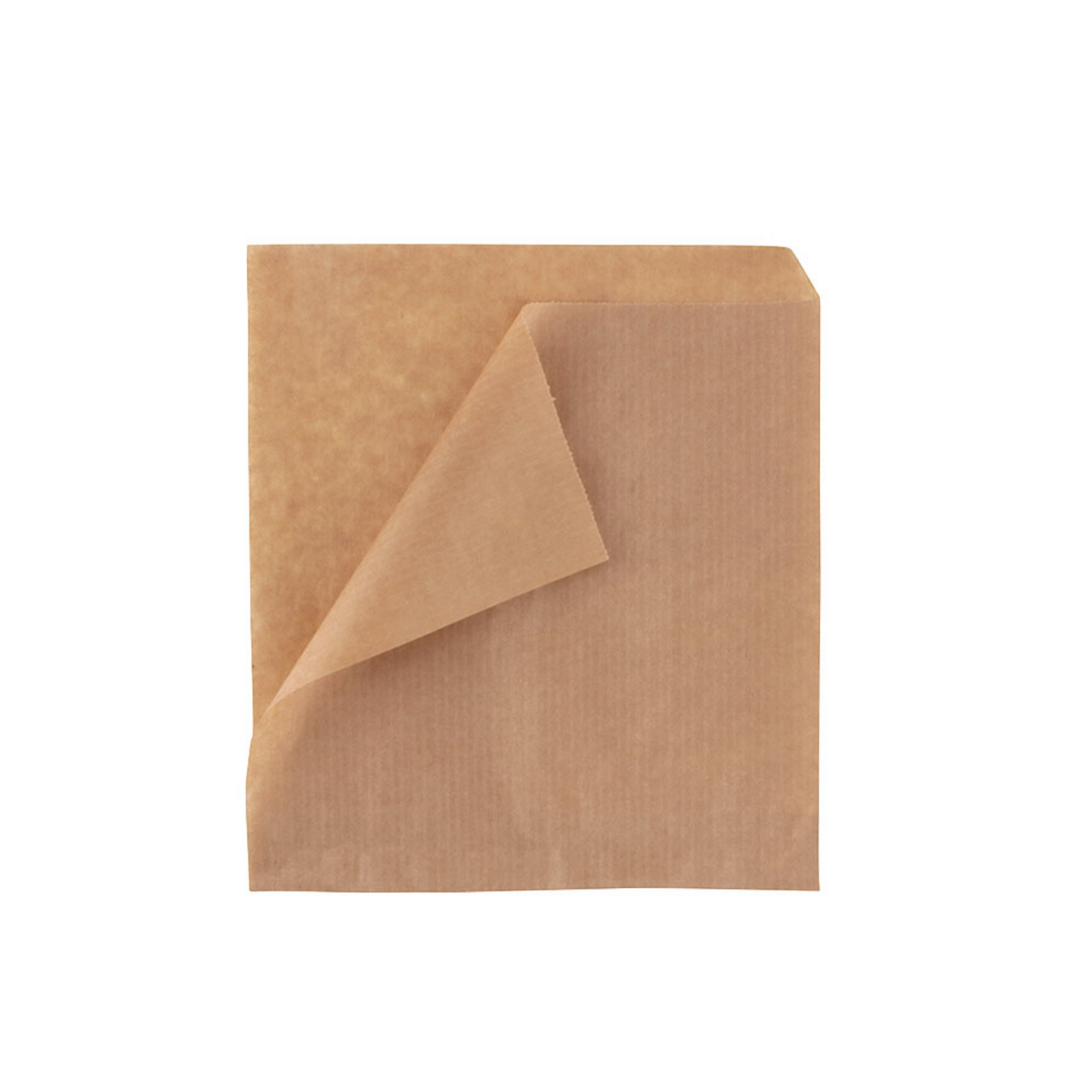 1000uds Bolsas papel kraft antigrasa Kebab 19x19cm