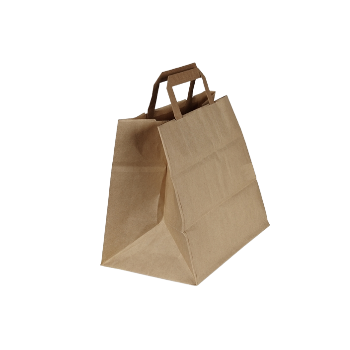 Bolsas de papel Kraft Shopper con asa