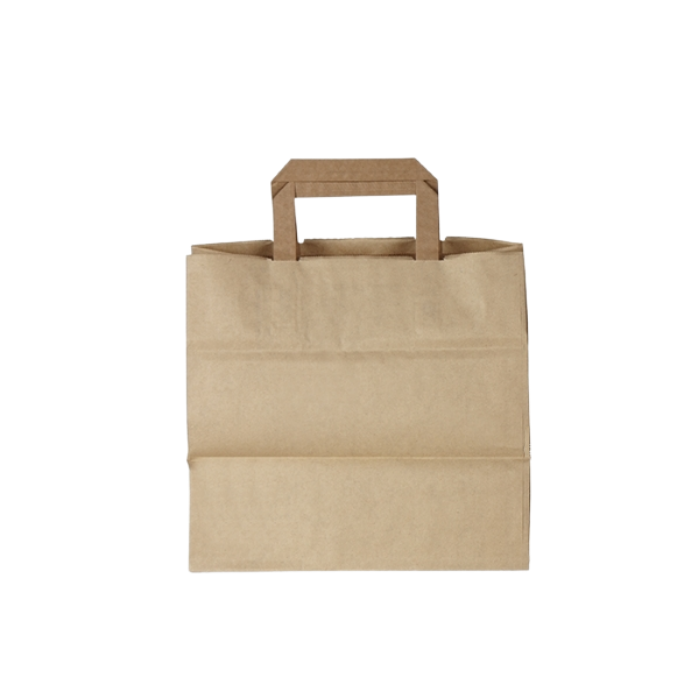 Bolsas de papel Kraft Shopper con asa