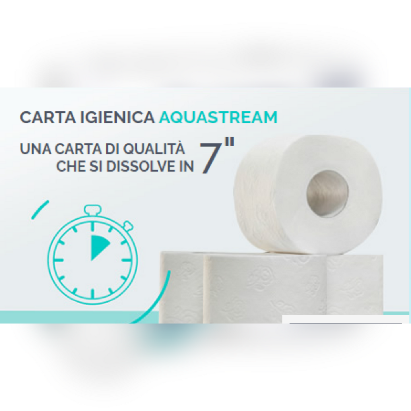 Aquastrem Lucart papel higiénico mini jumbo antiobstrucción 150mt - 12ud