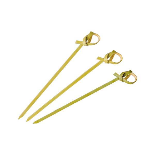 100pz Spiedini stecchini con Nodo in legno