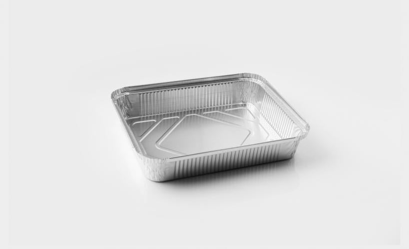 Contenedores de Aluminio borde tipo L + Tapa 100pz