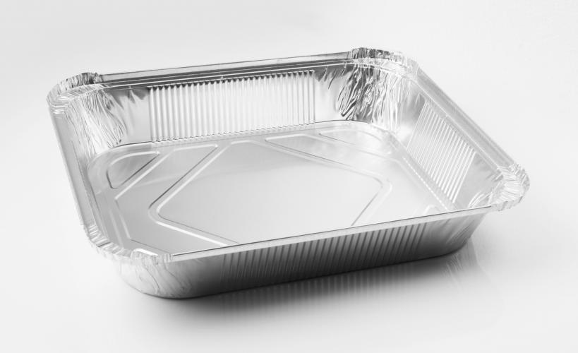 Contenedores de Aluminio borde tipo L + Tapa 100pz