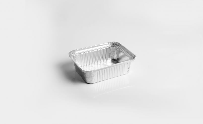 Contenedores de Aluminio borde tipo L + Tapa 100pz