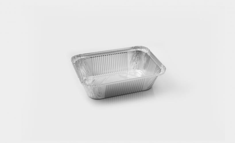 Contenedores de Aluminio borde tipo L + Tapa 100pz
