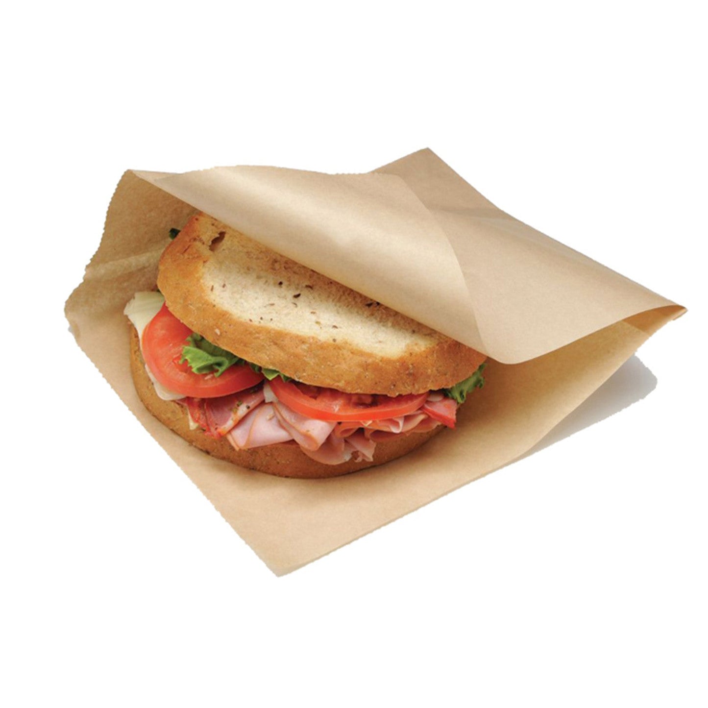 1000uds Bolsas papel kraft antigrasa Kebab 19x19cm