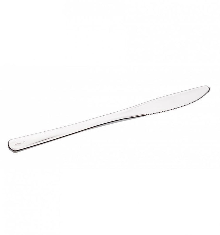 Cuchillo desechable con acabado metalizado 160 mm 25pz