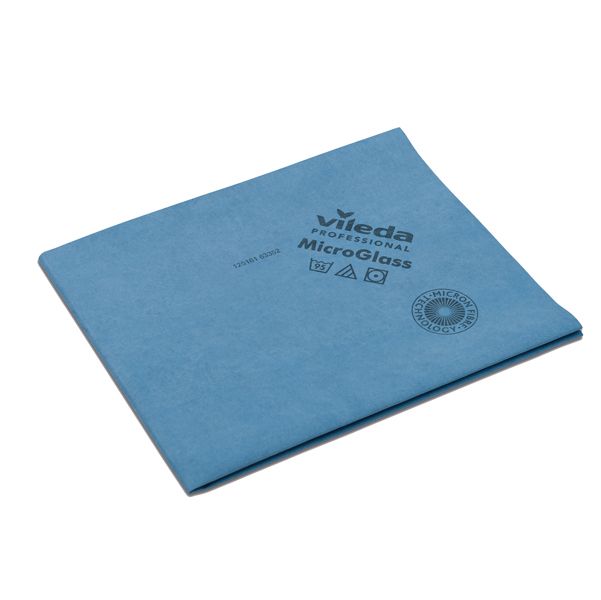 1pz Panni Vileda Blu Professional MicroGlass per Vetri 40x50