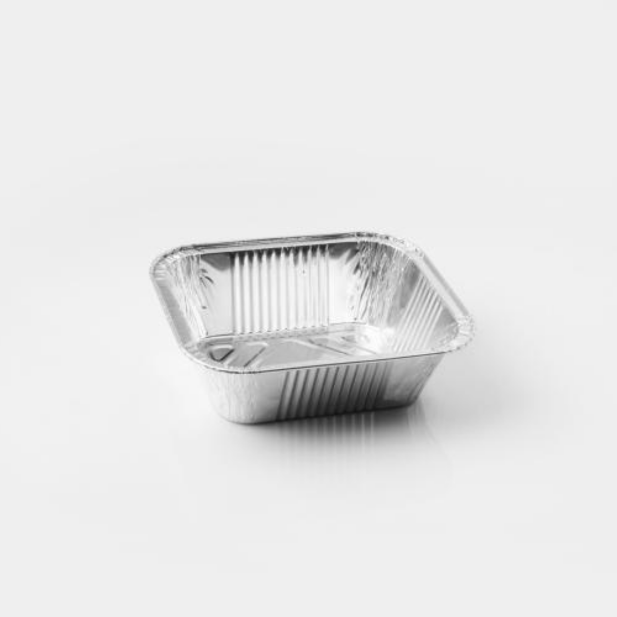 Contenedores de aluminio borde G + Tapa Transparente 100pz