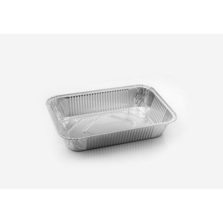 Contenedores de aluminio borde G + Tapa Transparente 100pz