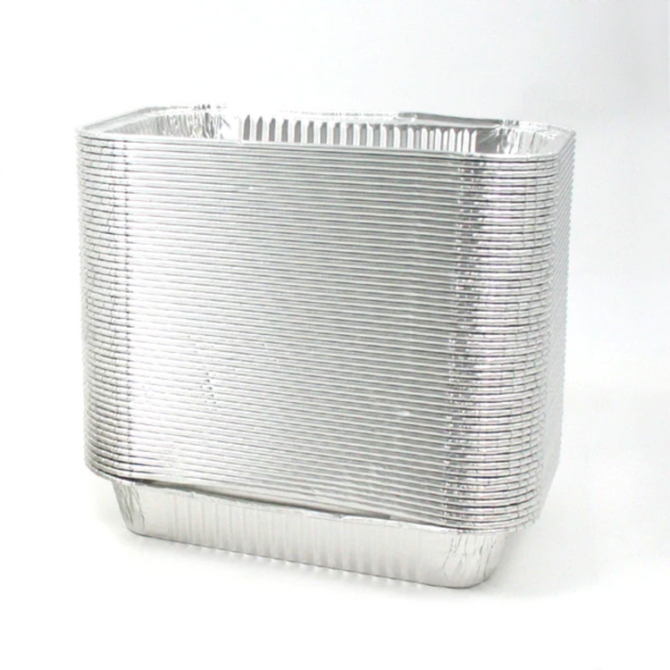 Contenedores de Aluminio borde tipo L + Tapa 100pz