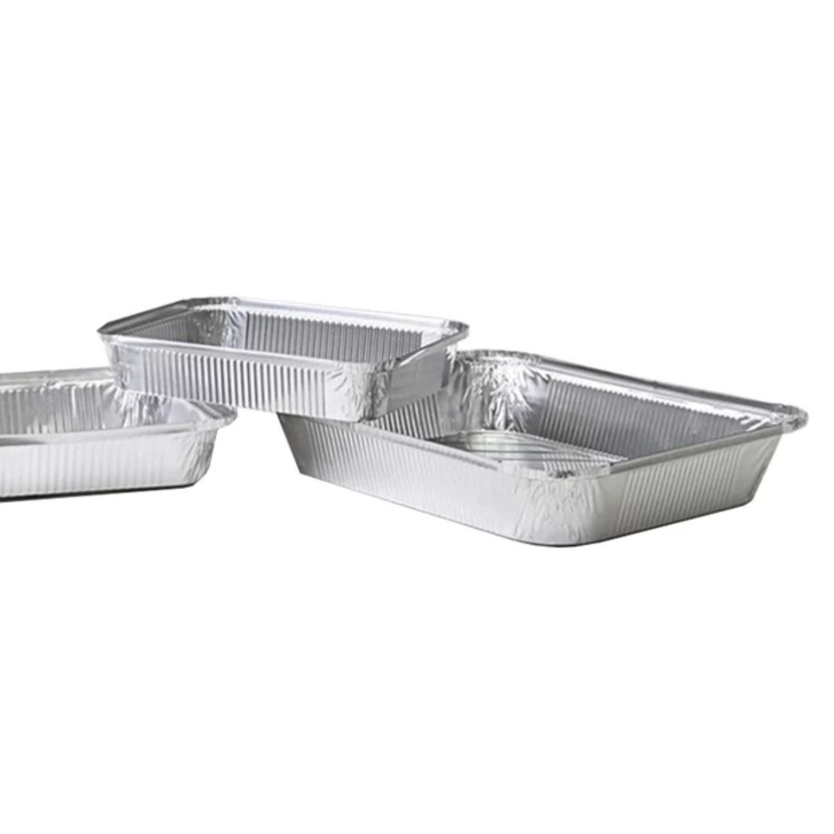 Contenedores de Aluminio borde tipo L + Tapa 100pz