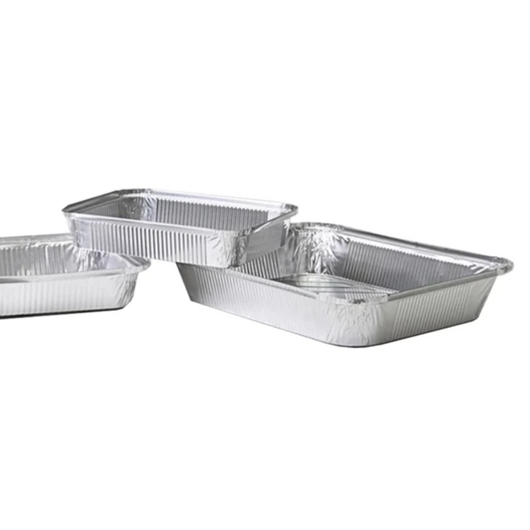 Contenedores de Aluminio borde tipo L + Tapa 100pz