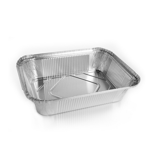 Contenedores de Aluminio borde tipo L + Tapa 100pz