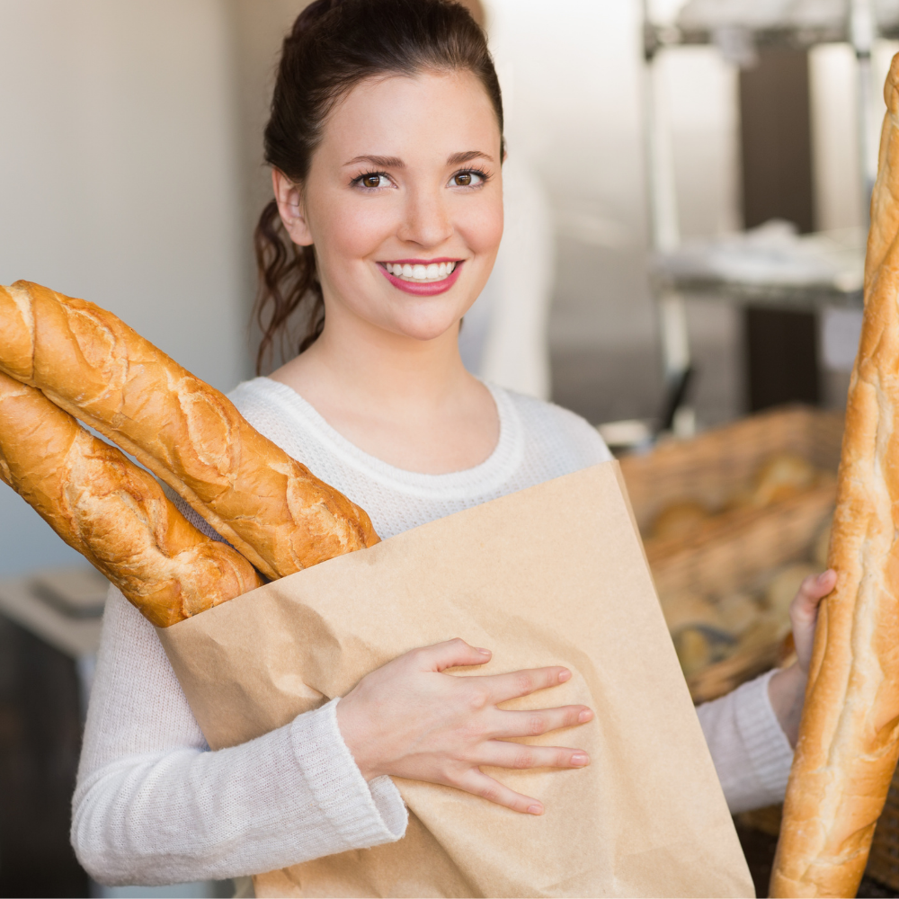 Sacchetti per pane, panini e baguette in carta kraft Avana