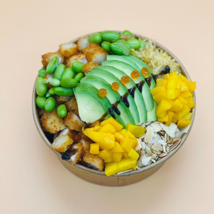 45pz Contenitore Poke e Insalata in Carta Kraft avana