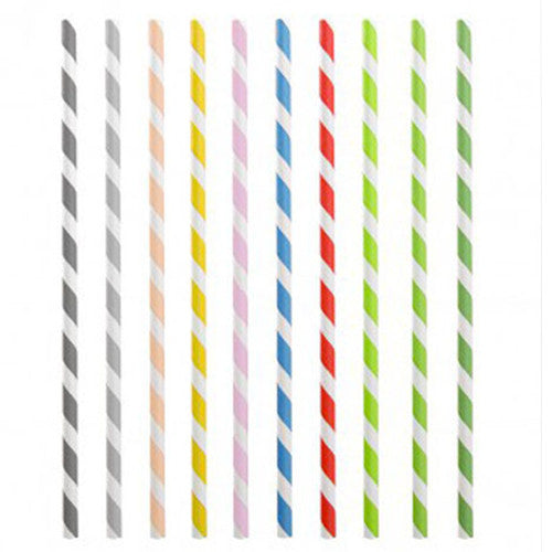 Cannucce colorate in Carta Biodegradabile 21cm - 250pz