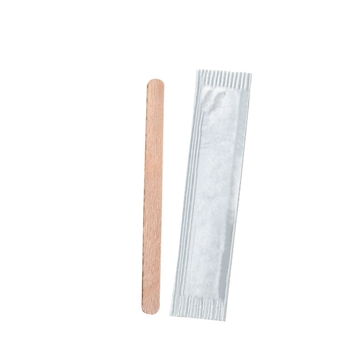 Palette caffè in legno imbustate Singolarmente 11cm - 100 pezzi