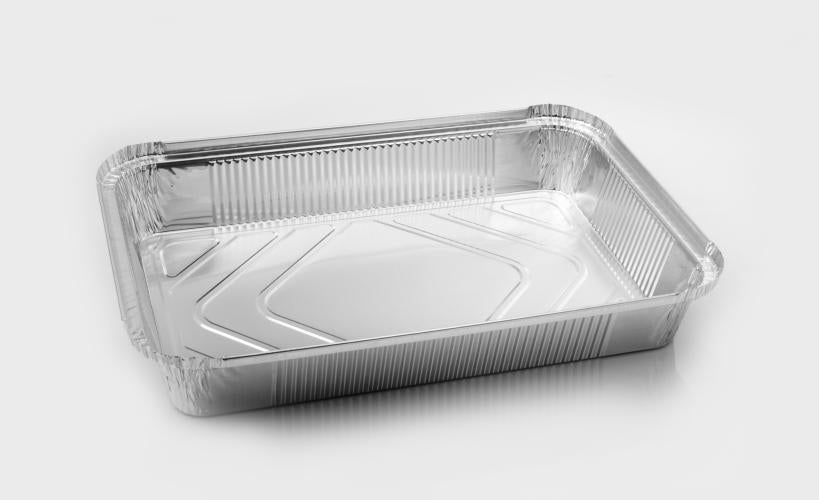 Contenedores de Aluminio borde tipo L + Tapa 100pz