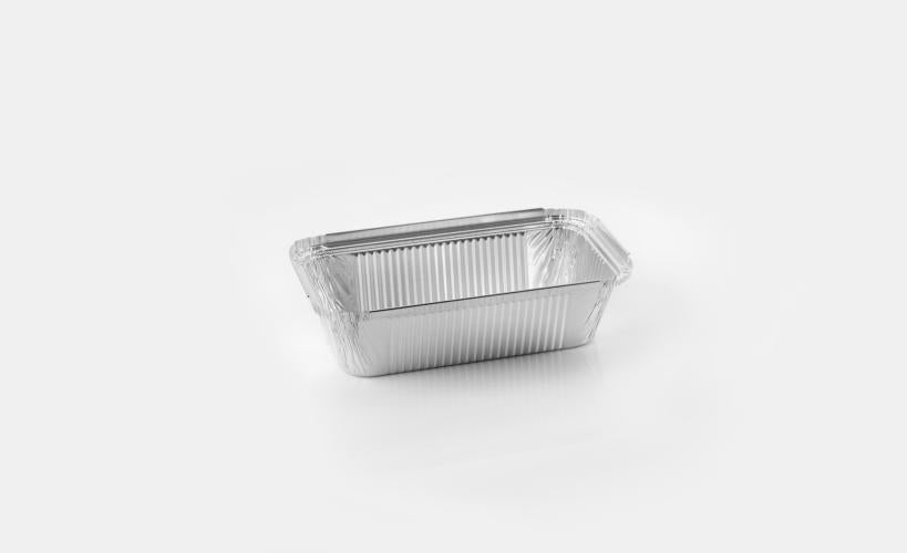 Contenedores de Aluminio borde tipo L + Tapa 100pz